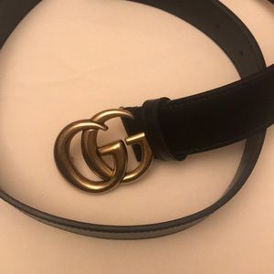 Gucci marmont double g belt